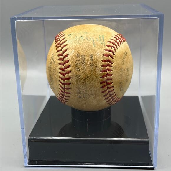 Vtg 1970s Rawlings Official Game Baseball Feeney WILLIE STARGELL SIGNED Pirates - Picture 2 of 8